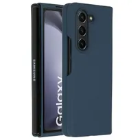Accezz Liquid Silicone Backcover Samsung Galaxy Z Fold 5 Donkerblauw