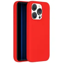 Accezz Liquid Silicone Backcover iPhone 15 Pro Rood
