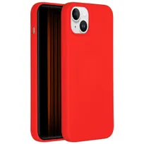 Accezz Liquid Silicone Backcover iPhone 15 Plus Rood