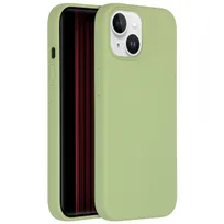 Accezz Liquid Silicone Backcover iPhone 15 Groen