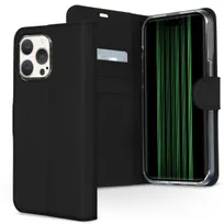 Accezz Wallet Softcase Bookcase iPhone 15 Pro Max Zwart