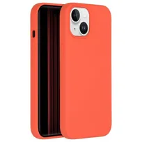 Accezz Liquid Silicone Backcover met MagSafe iPhone 15 Oranje