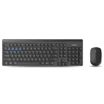 Rapoo 8100M Multi-mode Wireless Desktop Set Zwart