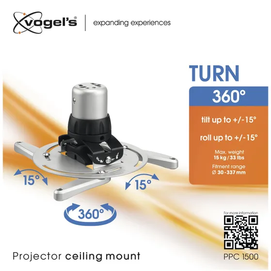 Vogels PPC 1500 Zilver