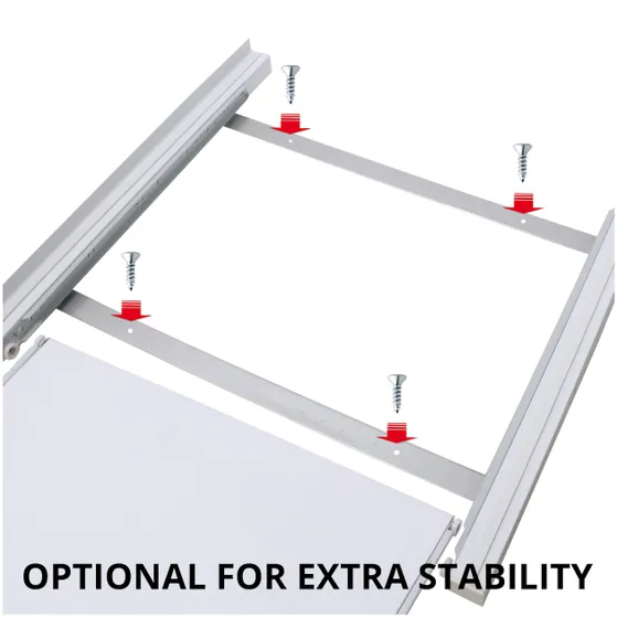 Scanpart tussenkader voor wasmachine en droger met werkblad