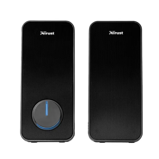 Trust Arys Compact RGB LED 2.0 speaker set Zwart