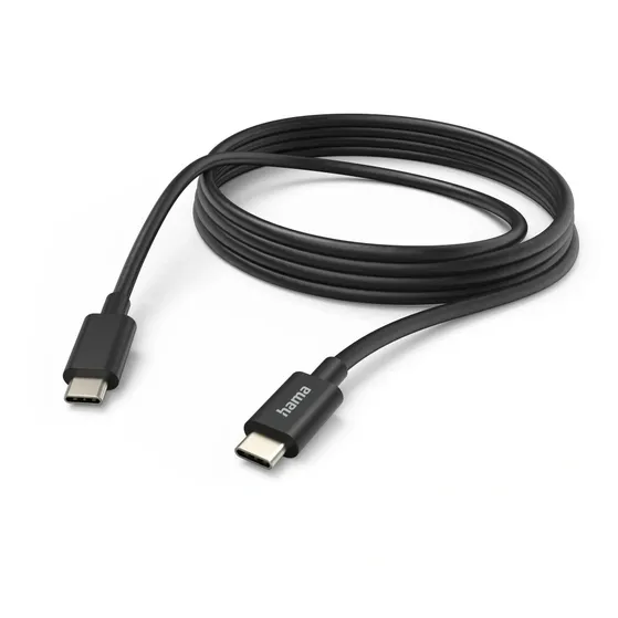 Hama USB-Kabel, USB-C naar USB-C, 3 m Zwart