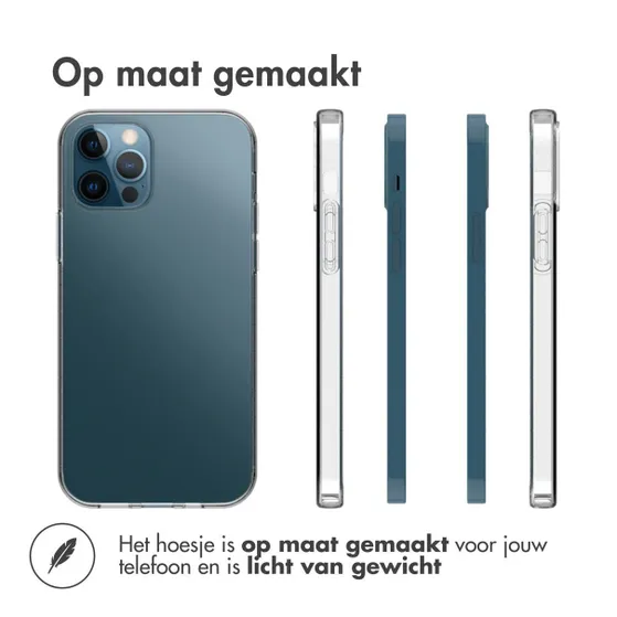 Accezz Clear Case voor Apple iPhone 12 (Pro) Transparant