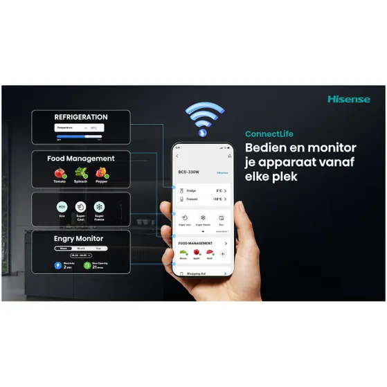 Hisense RB5K330GSFC Zwart