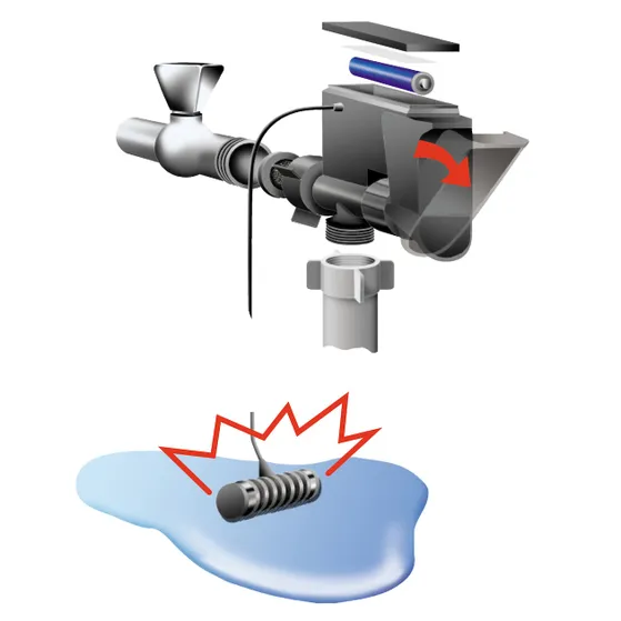 Scanpart elektronisch waterslot met sensor
