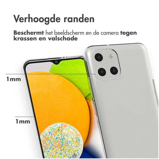 Accezz Clear Case voor Samsung Galaxy A03 Transparant