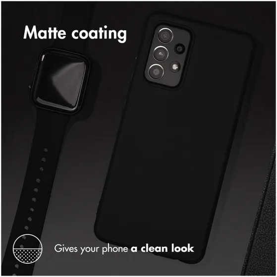Accezz Color Case voor Apple  iPhone 12 (Pro) Zwart