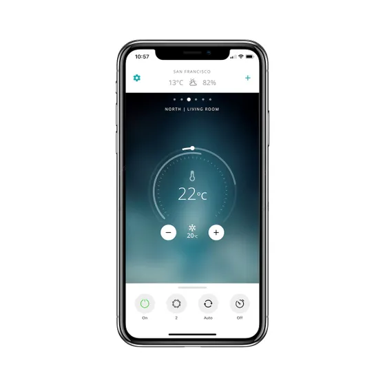 Duux DXMA22 North Smart + Heating 9000BTU Zwart/grijs