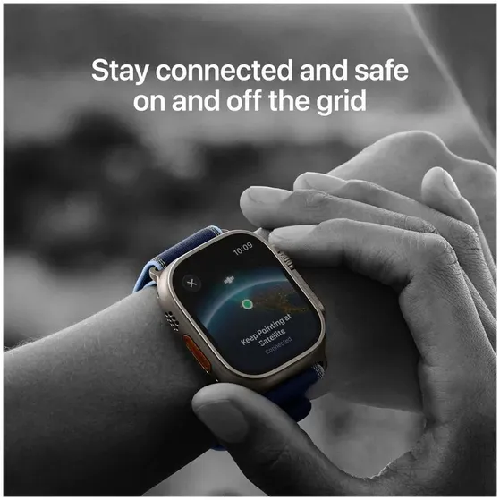 Apple Watch Ultra 3 GPS + Cellular 49mm met Alpine Loop - Small Zwart