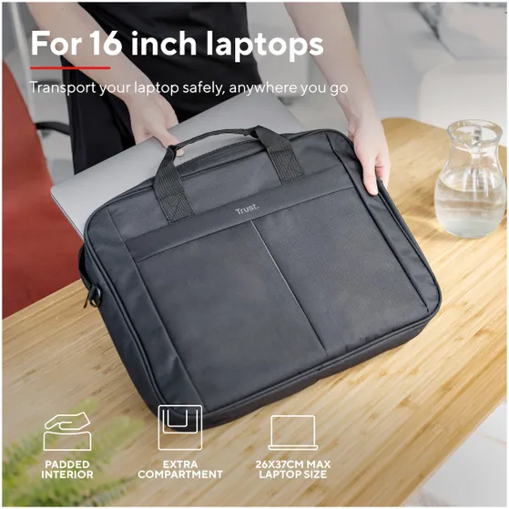 Trust Primo Carry Bag for 16" laptops Zwart