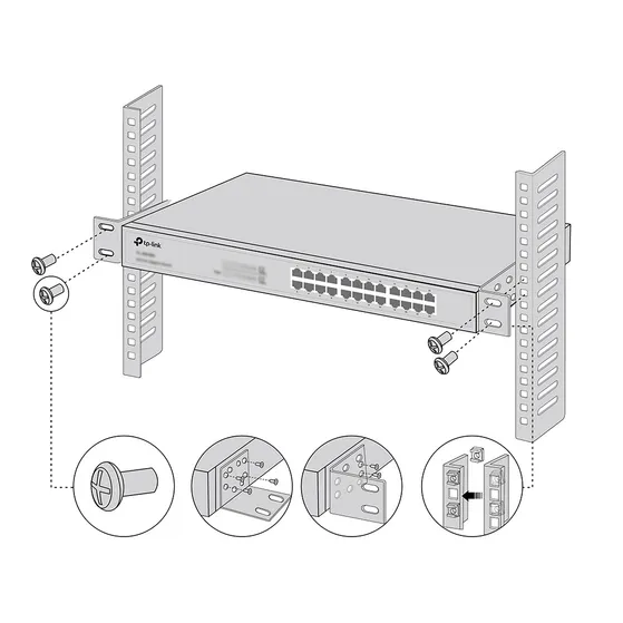 TP-Link 13-inch Switches Rack Mount Kit