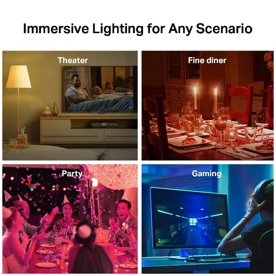 Tapo L530E Smart Wifi-lamp E27 (4-pack) Multi-color