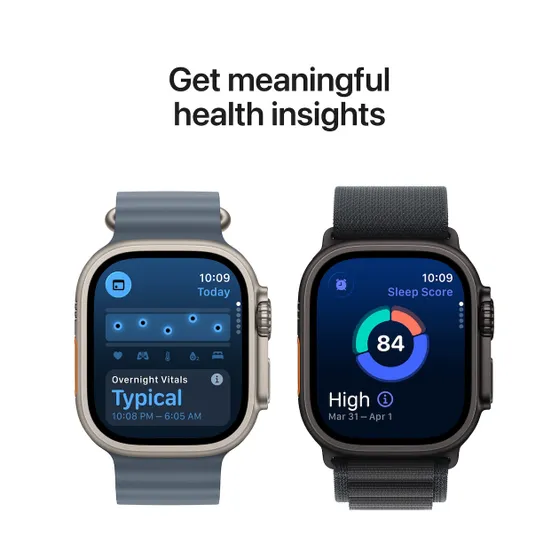 Apple Watch Ultra 3 GPS + Cellular 49mm met Milanese Loop - Medium Beige