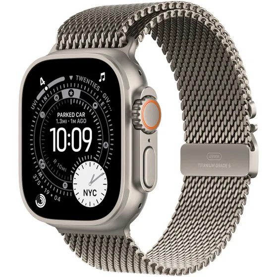Apple Watch Ultra 3 GPS + Cellular 49mm met Milanese Loop - Medium Beige