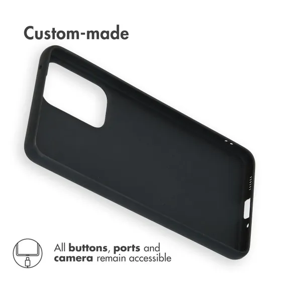 Accezz Color Case voor Samsung Galaxy A33 Zwart