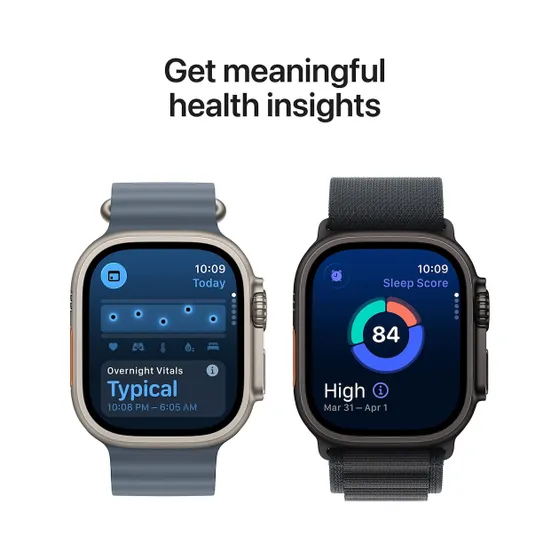 Apple Watch Ultra 3 GPS + Cellular 49mm met Milanese Loop - Small Zwart