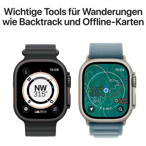 Apple Watch Ultra 3 GPS + Cellular 49mm met Ocean Band Beige