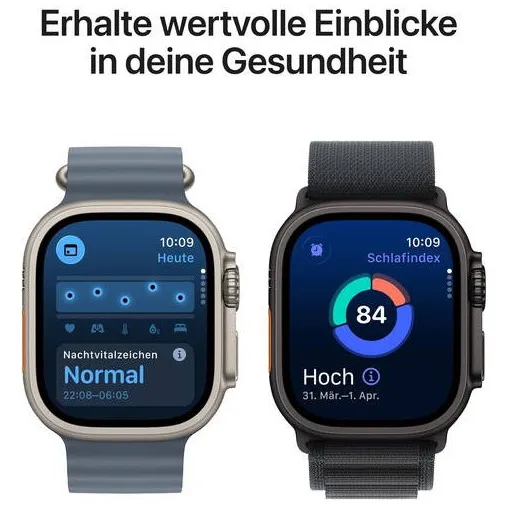 Apple Watch Ultra 3 GPS + Cellular 49mm met Ocean Band Beige