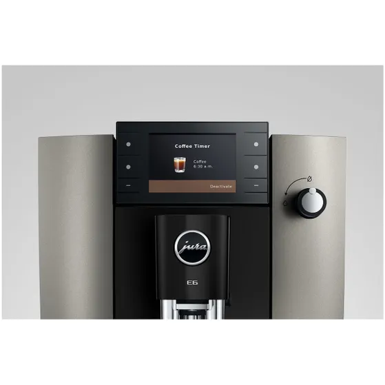 JURA E6 Dark Inox (ED) Zwart