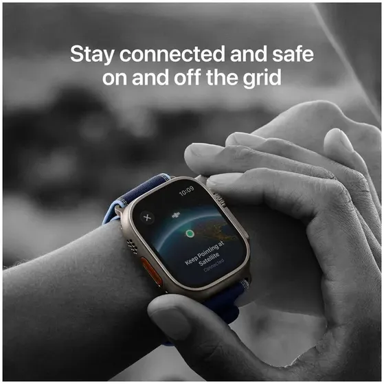 Apple Watch Ultra 3 GPS + Cellular 49mm met Tail Loop - S/M Beige