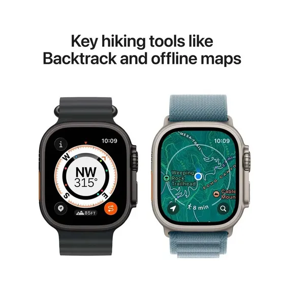 Apple Watch Ultra 3 GPS + Cellular 49mm met Trail Loop - M/L Zwart