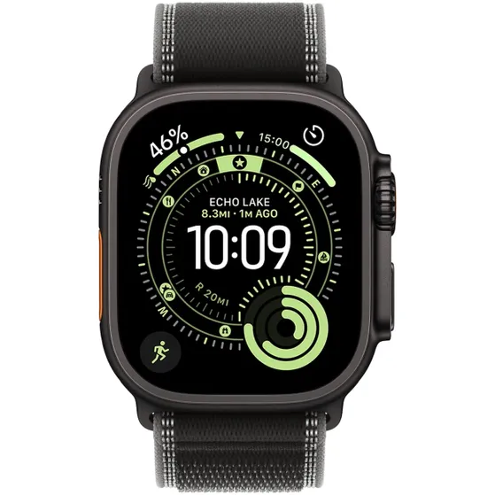 Apple Watch Ultra 3 GPS + Cellular 49mm met Trail Loop - M/L Zwart