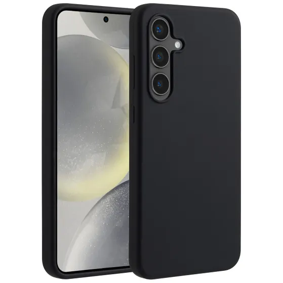 Accezz Liquid Silicone Backcover met MagSafe voor Samsung Galaxy S24 FE Zwart