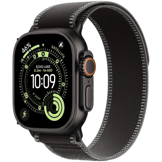 Apple Watch Ultra 3 GPS + Cellular 49mm met Trail Loop - S/M Zwart
