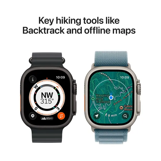 Apple Watch Ultra 3 GPS + Cellular 49mm met Trail Loop - S/M Zwart