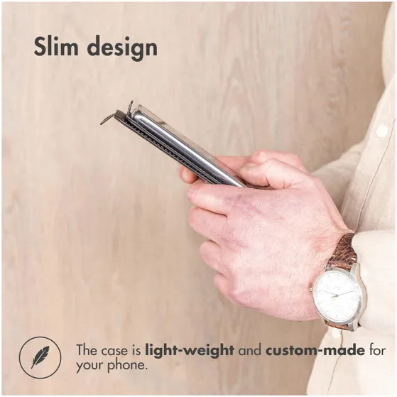 Accezz Flipcase voor Apple iPhone 12 (Pro) Zwart