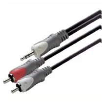 Scanpart audio kabel 3.5mm jack - 2xRCA 3,0m