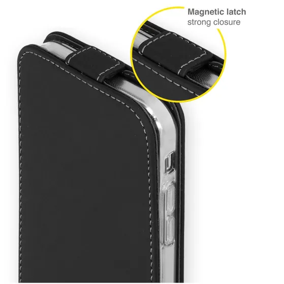 Accezz Flipcase voor Apple iPhone 13 Pro Zwart