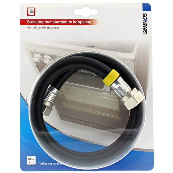 Scanpart gasslang 1/2 100cm aluminium (NL)
