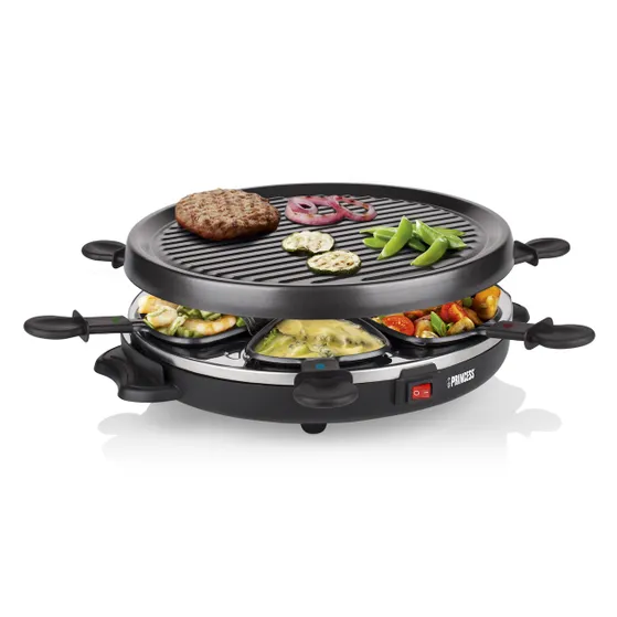 Princess Raclette 6 Grill Party 162725 Zwart