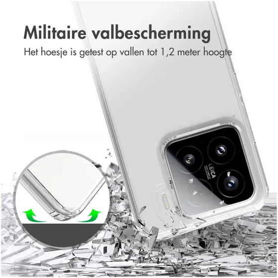 Accezz Xtreme Impact Backcover voor Xiaomi 15 Transparant