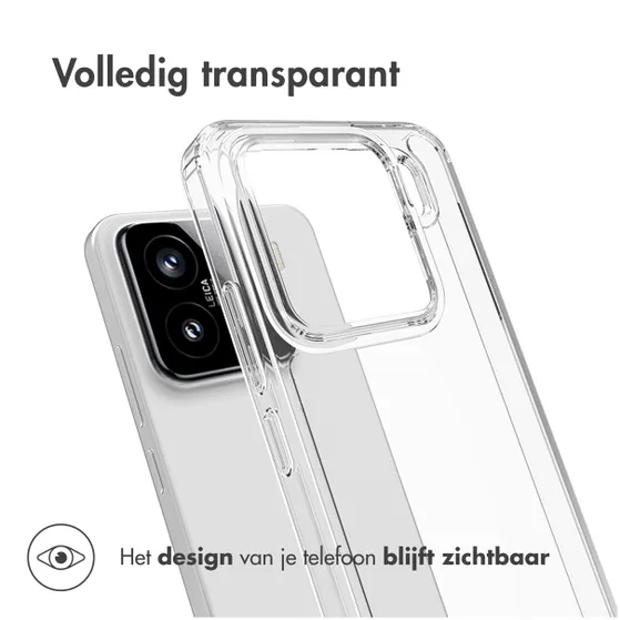 Accezz Xtreme Impact Backcover voor Xiaomi 15 Transparant