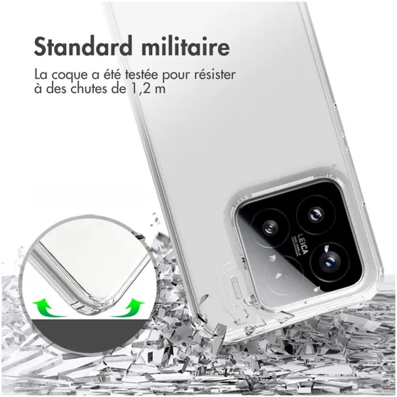 Accezz Xtreme Impact Backcover voor Xiaomi 15 Transparant
