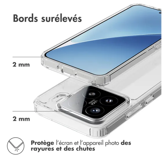 Accezz Xtreme Impact Backcover voor Xiaomi 15 Transparant