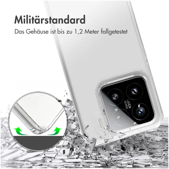 Accezz Xtreme Impact Backcover voor Xiaomi 15 Transparant