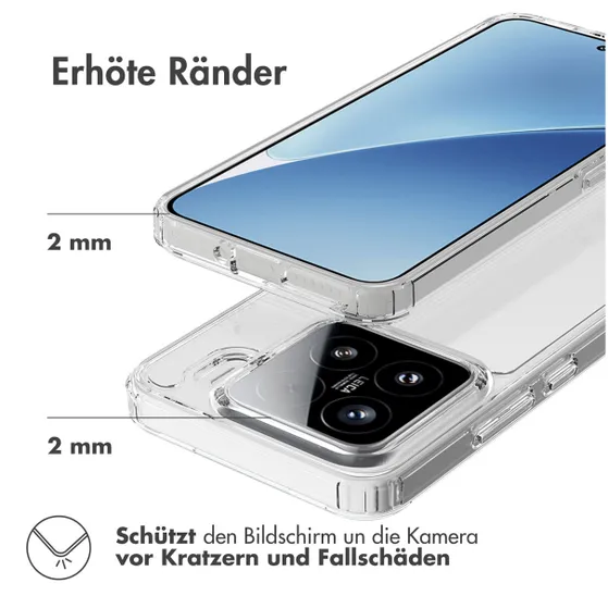 Accezz Xtreme Impact Backcover voor Xiaomi 15 Transparant