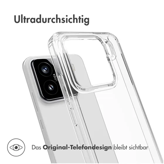 Accezz Xtreme Impact Backcover voor Xiaomi 15 Transparant