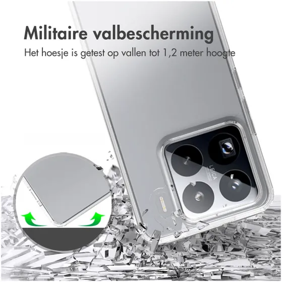 Accezz Xtreme Impact Backcover voor Xiaomi 15 Pro Transparant