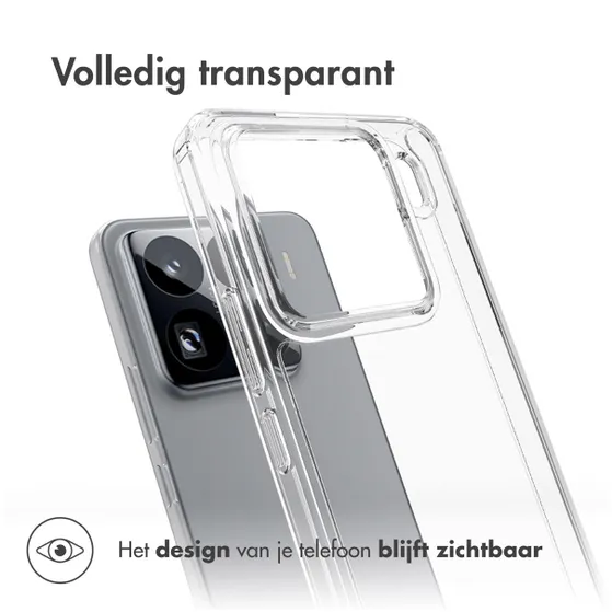 Accezz Xtreme Impact Backcover voor Xiaomi 15 Pro Transparant