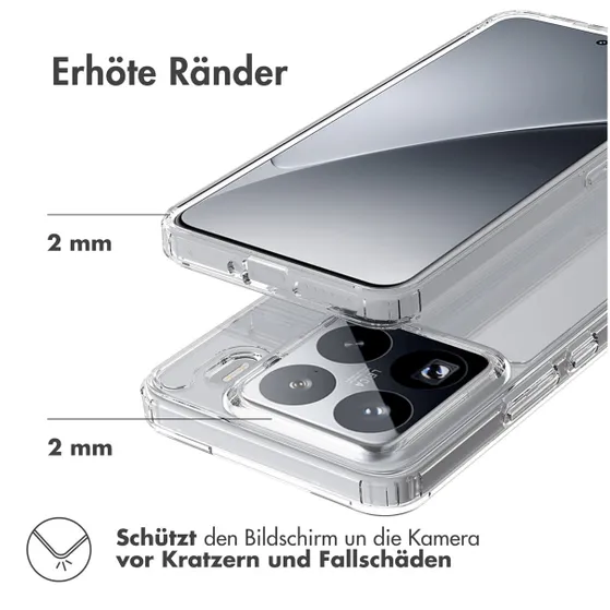 Accezz Xtreme Impact Backcover voor Xiaomi 15 Pro Transparant