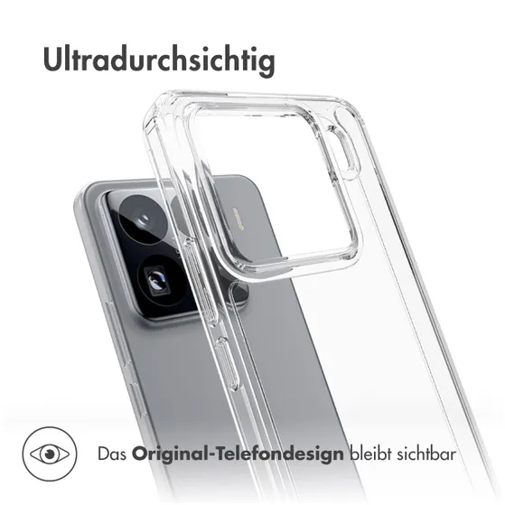 Accezz Xtreme Impact Backcover voor Xiaomi 15 Pro Transparant